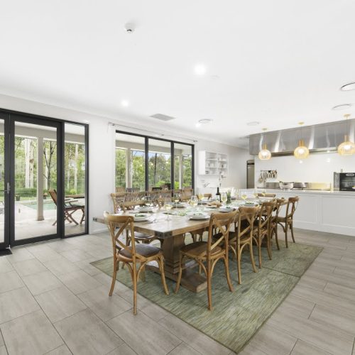 For smaller groups, our kitchen dining area is room enough for training and workshops